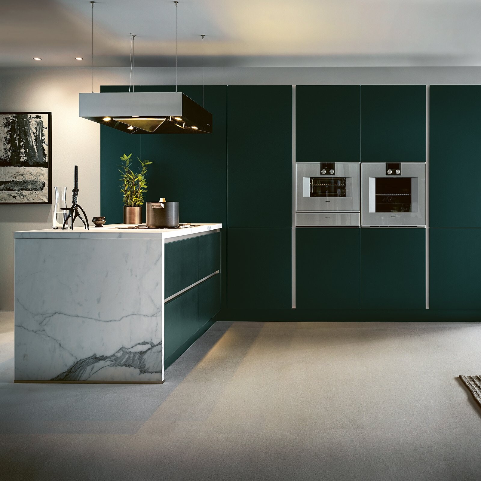 next125 materiaalstaal met houten front in de showroom