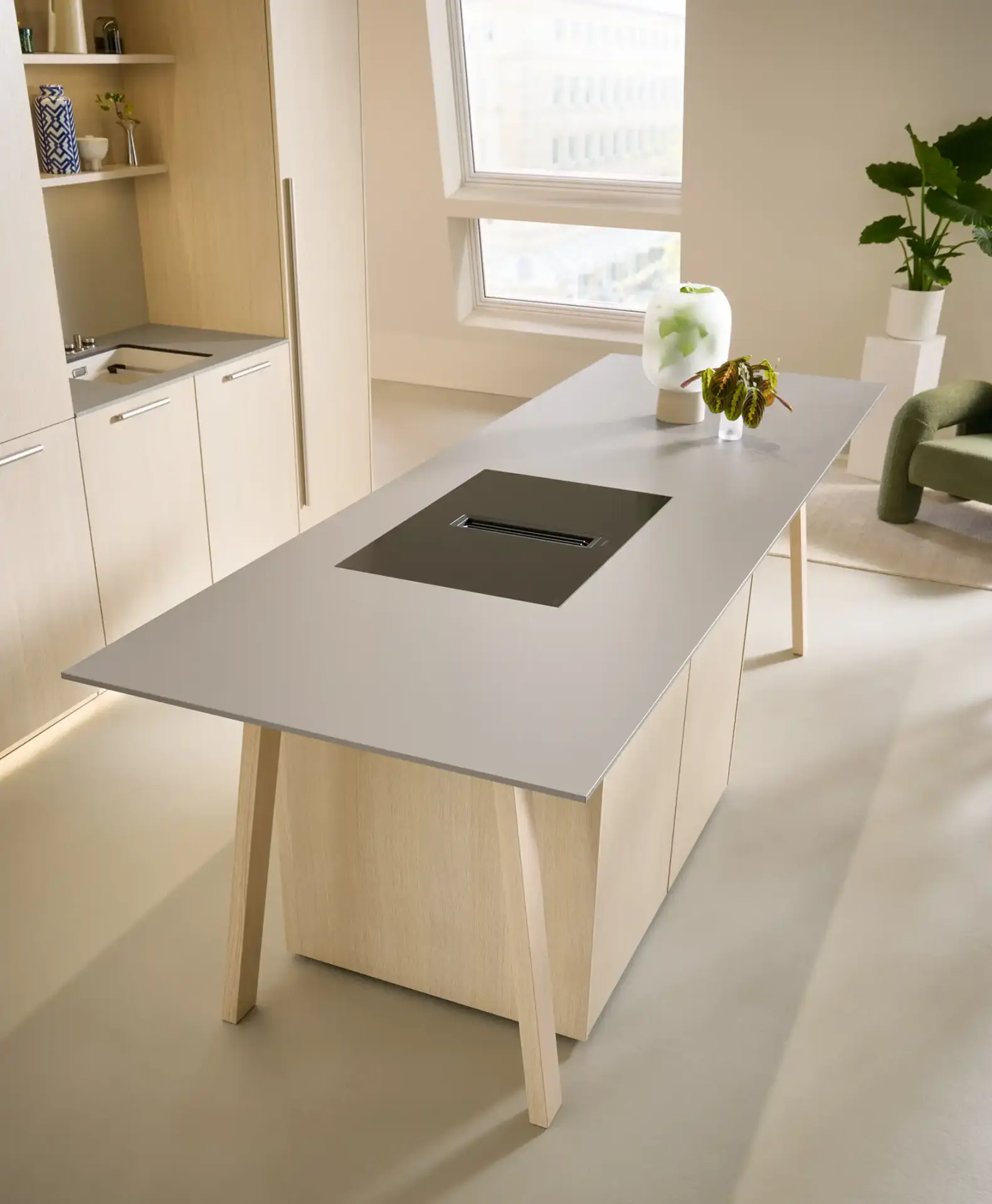 Keukenverlichting onder open plank