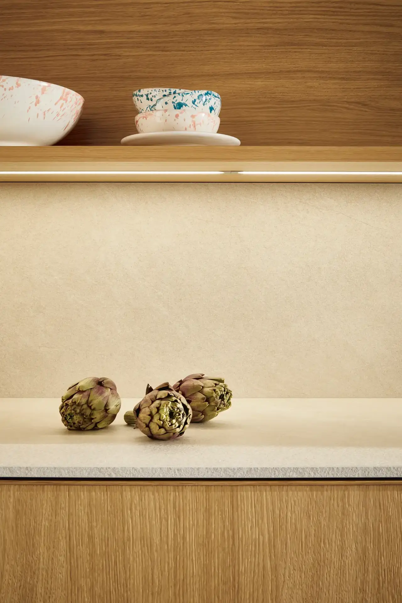 Forma keuken met marmeren werkblad en rookglas
